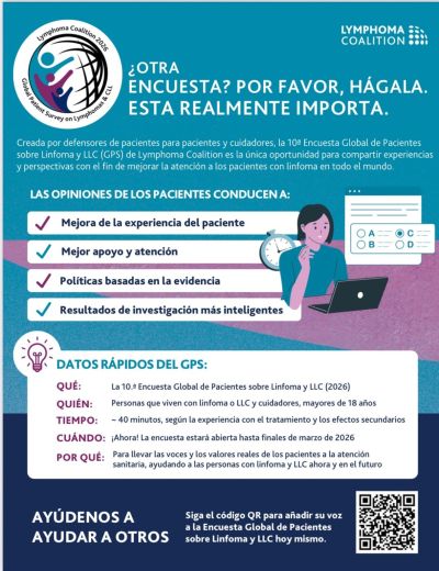 10&ordf; Encuesta Global de Pacientes sobre Linfoma y LLC