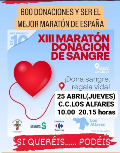 XIII Marat&oacute;n de Donaci&oacute;n de Sangre